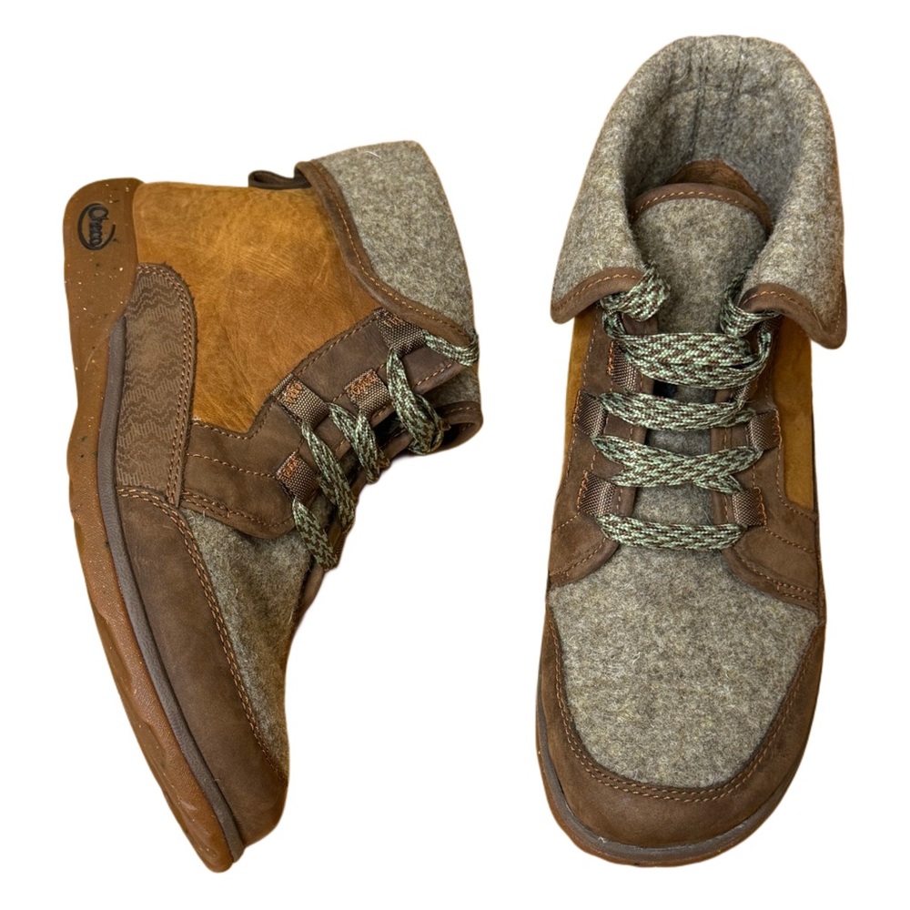 Women's Brown and Gray Winter Boots